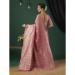 Picture of Lovely Linen Dark Salmon Saree