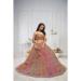 Picture of Pleasing Net & Organza Rosy Brown Lehenga Choli