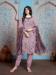 Picture of Georgette Rosy Brown Straight Cut Salwar Kameez