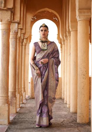 Picture of Good Looking Silk Dark Grey Saree