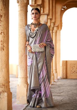 Picture of Stunning Silk Rosy Brown Saree