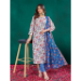 Picture of Cotton Light Steel Blue Readymade Salwar Kameez