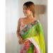 Picture of Ideal Georgette Golden Rod Saree