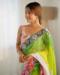 Picture of Ideal Georgette Golden Rod Saree