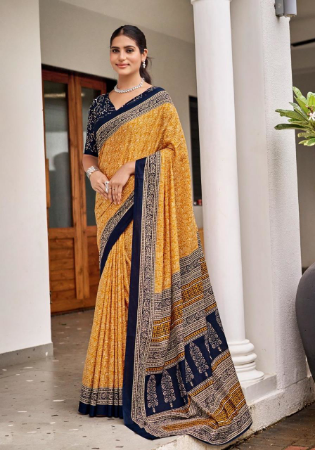 Picture of Magnificent Cotton Peru Saree