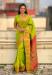 Picture of Amazing Silk Yellow Green Saree