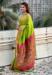 Picture of Amazing Silk Yellow Green Saree