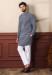 Picture of Magnificent Silk Slate Grey Kurtas