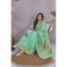 Picture of Amazing Linen Medium Sea Green Saree