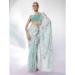 Picture of Resplendent Georgette & Organza Medium Sea Green Saree