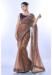 Picture of Gorgeous Georgette & Net Brown Saree