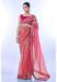 Picture of Excellent Georgette & Net Pale Violet Red Saree