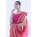 Picture of Excellent Georgette & Net Pale Violet Red Saree