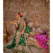 Picture of Shapely Georgette Dark Green Saree