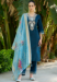 Picture of Statuesque Rayon Midnight Blue Readymade Salwar Kameez