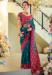 Picture of Beautiful Silk Teal Saree
