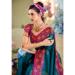 Picture of Beautiful Silk Teal Saree