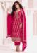 Picture of Chiffon Light Pink Straight Cut Salwar Kameez