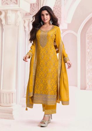 Picture of Beauteous Chiffon Peru Straight Cut Salwar Kameez