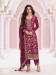 Picture of Chiffon Fire Brick Straight Cut Salwar Kameez