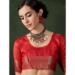 Picture of Pleasing Organza Fire Brick Saree