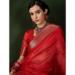 Picture of Pleasing Organza Fire Brick Saree