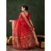 Picture of Pleasing Organza Fire Brick Saree