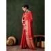 Picture of Pleasing Organza Fire Brick Saree