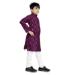 Picture of Admirable Cotton Plum Kids Kurta Pyjama