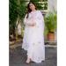 Picture of Graceful Chiffon White Readymade Salwar Kameez