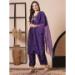 Picture of Ideal Chiffon Purple Readymade Salwar Kameez