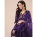 Picture of Ideal Chiffon Purple Readymade Salwar Kameez