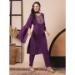 Picture of Nice Chiffon Purple Readymade Salwar Kameez