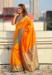 Picture of Superb Silk Dark Orange Saree