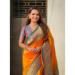 Picture of Superb Silk Dark Orange Saree