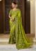 Picture of Wonderful Chiffon Olive Saree