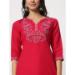 Picture of Pretty Cotton Crimson Readymade Salwar Kameez