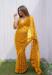 Picture of Pretty Net Dark Golden Rod Saree