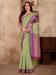 Picture of Gorgeous Linen & Silk Dark Khaki Saree