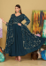Picture of Georgette Dark Slate Grey Anarkali Salwar Kameez
