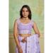 Picture of Alluring Cotton Light Steel Blue Saree