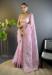 Picture of Alluring Net Pale Violet Red Saree