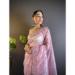 Picture of Alluring Net Pale Violet Red Saree