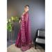 Picture of Elegant Net Dark Red Saree