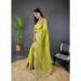 Picture of Sightly Silk Yellow Green Saree