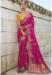 Picture of Lovely Crepe & Satin Medium Violet Red Saree