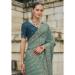 Picture of Statuesque Crepe & Satin Cadet Blue Saree