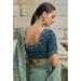 Picture of Statuesque Crepe & Satin Cadet Blue Saree