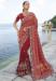 Picture of Wonderful Crepe & Satin Maroon Saree