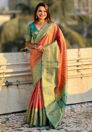 Picture of Charming Silk Light Salmon Saree